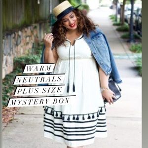 WARM NEUTRALS PLUS SIZE MYSTERY BOX• 5 PIECES